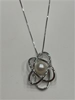 Collana Nimei Donna in Oro bianco Perla 0.03 Ct PCL1187 - PCL1187